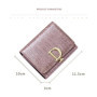 Bright Fashion Women Cowhide Leather Wallet Anti Rfid Card Holder Short Purse for Girl