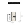 FOXER Elegant Women's Long Wallet, PU Floral Printed Purse with Snap Closure, Large Capacity Card Holder with Zipper Coin Wallet