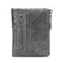 CONTACT'S Genuine Leather Wallets for Women Vintage Bifold Fashion Business Purse Card Holder Coin Purse Money Clip Men Wallets