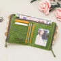 CONTACT'S Genuine Leather Wallets for Women Vintage Bifold Fashion Business Purse Card Holder Coin Purse Money Clip Men Wallets