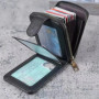 Credit ID Card Holder Slim Fashion Leather Small Wallet with Coin Pocket Women's Tower Buckle Money Bag Case Men Business Purse