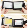 Credit ID Card Holder Slim Fashion Leather Small Wallet with Coin Pocket Women's Tower Buckle Money Bag Case Men Business Purse