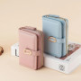 Women's Wallet 2025 Trend Leather Mini Short Female Wallets Fashion Small Girls Clutch Coin Purse Card Holders Money Bag Caibu