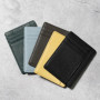 Luxury Custom Initials Card Holder Genuine Leather Slim Mini Women Wallet Personalize Letters Name Men Cowhide Credit Card Case