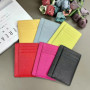 Luxury Custom Initials Card Holder Genuine Leather Slim Mini Women Wallet Personalize Letters Name Men Cowhide Credit Card Case