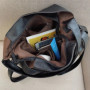 Retro Fashion Big Beach Tote Bag Casual Large Capacity Shoulder Crossbody Bags Fashion Shopper PU Leather Handbags For Ladies