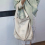 Retro Fashion Big Beach Tote Bag Casual Large Capacity Shoulder Crossbody Bags Fashion Shopper PU Leather Handbags For Ladies