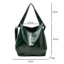 Retro Fashion Big Beach Tote Bag Casual Large Capacity Shoulder Crossbody Bags Fashion Shopper PU Leather Handbags For Ladies