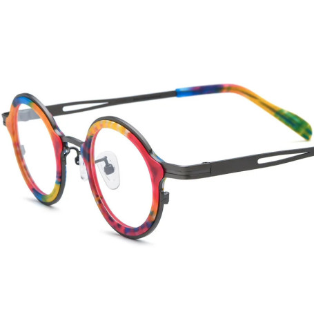 Wind Red Pure Titanium Luxury Glasse Frame Men Fashion Brand Design Glasses Frame Woman Retro Round Ultralight Frame Z571