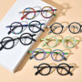 Wind Red Pure Titanium Luxury Glasse Frame Men Fashion Brand Design Glasses Frame Woman Retro Round Ultralight Frame Z571