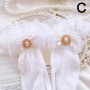 Women Lace Hollow-out Gloves Mesh Fishnet Gloves Lace Mittens Full Finger Girls Elegant Sun Protection Thin Sleeves Gloves