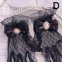 Women Lace Hollow-out Gloves Mesh Fishnet Gloves Lace Mittens Full Finger Girls Elegant Sun Protection Thin Sleeves Gloves