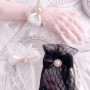 Women Lace Hollow-out Gloves Mesh Fishnet Gloves Lace Mittens Full Finger Girls Elegant Sun Protection Thin Sleeves Gloves