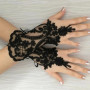 Lace Flower Hollow Fishnet Fingerless Gloves Elegant Sun Protection Women Mesh Dance Wedding Mitten Hand Decoration