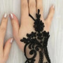 Lace Flower Hollow Fishnet Fingerless Gloves Elegant Sun Protection Women Mesh Dance Wedding Mitten Hand Decoration