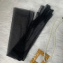 Opera Prom Thin Mesh Long Transparent Gloves Full Finger Sun Protection Long Sheer Gloves 70cm Driving Gloves Summer