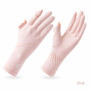 Women’s Ice Silk UV Protection Gloves for Summer Outdoor Sports, Cycling Fingerless Touchscreen Sun Gloves with Extended Cuff